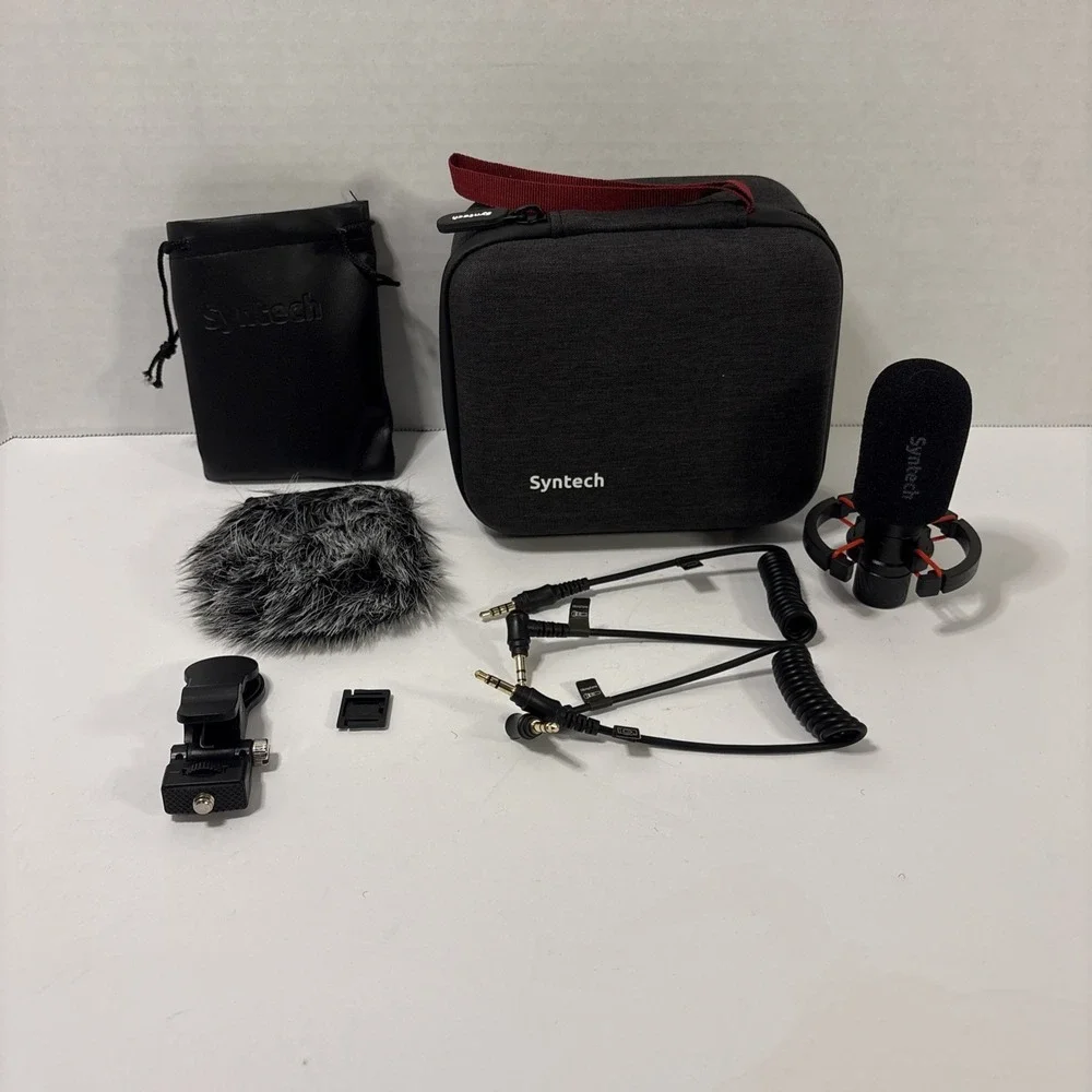 SynTech Directional Shotgun Microphone Compatible with Phone Camera and PC